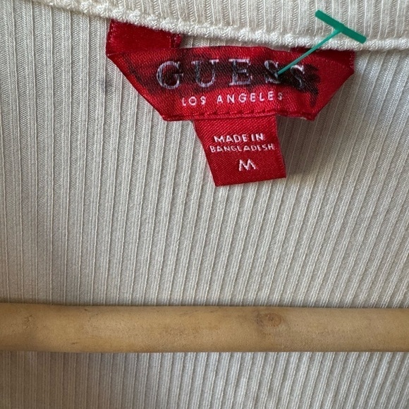 Guess long sleeve Shirt color beige size M brand new - Picture 6 of 6